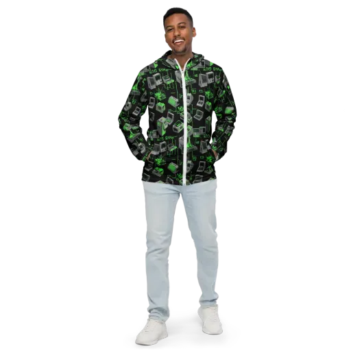 Acid Archive on a Men's Windbreaker