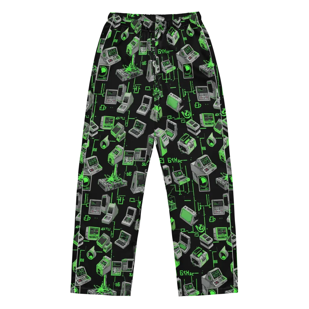 Acid Archive on Women's Pajama Pants — Front