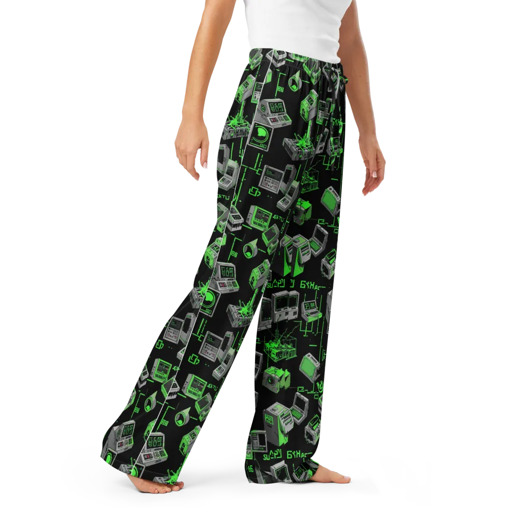 Acid Archive on Women's Pajama Pants — Right Front
