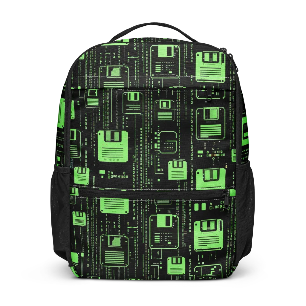 Neon Archive on Utility Backpack — Front