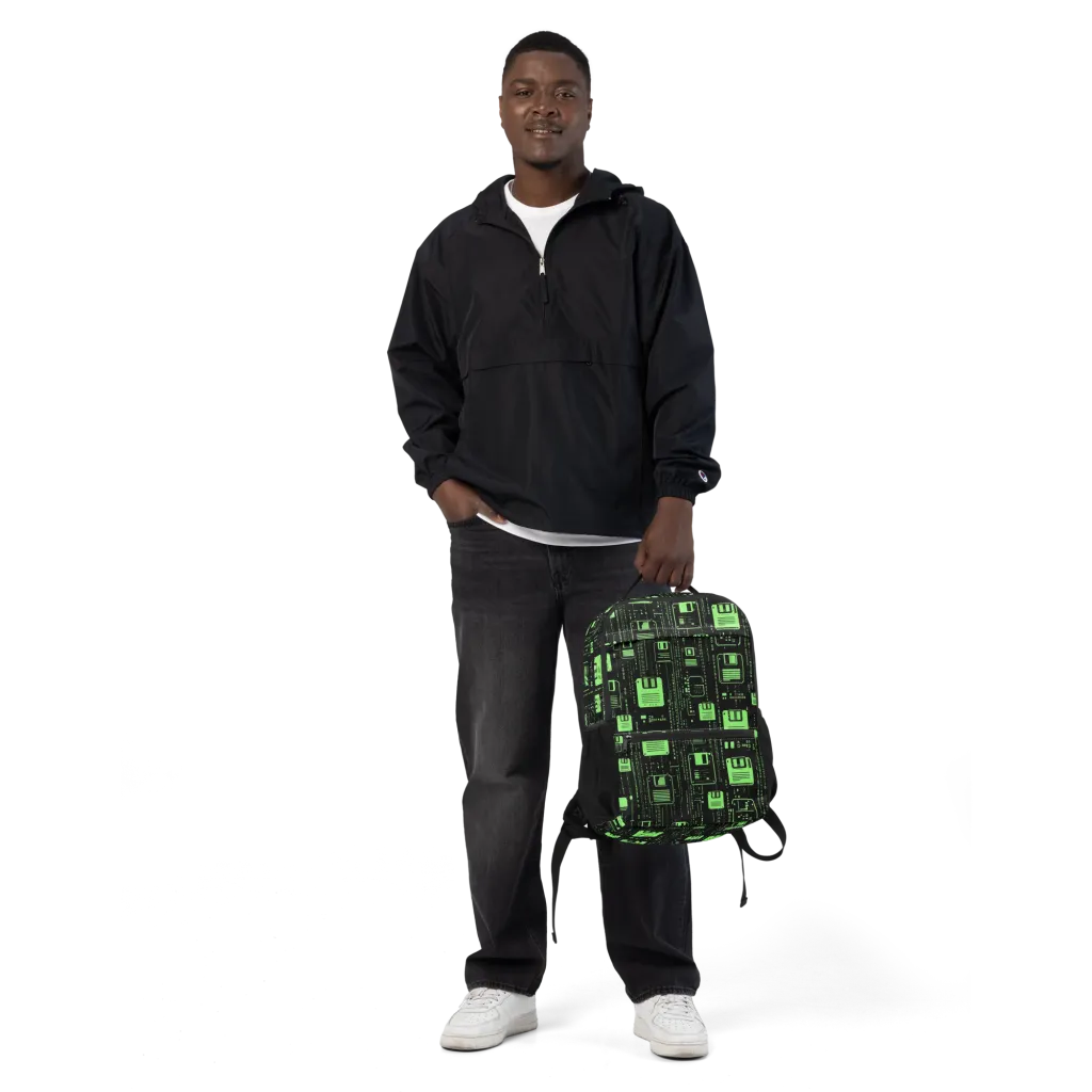 Neon Archive on Utility Backpack — Front