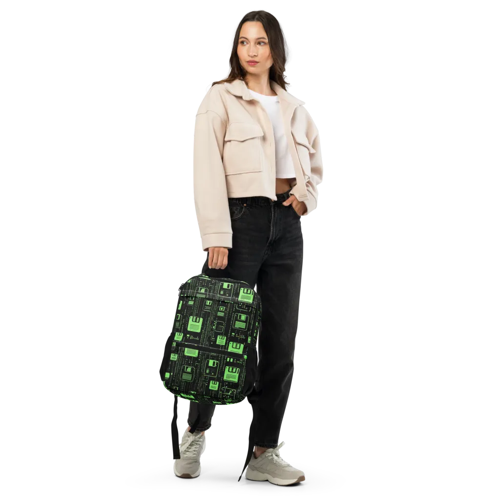 Neon Archive on Utility Backpack — Front