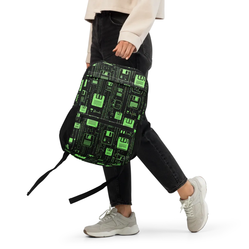 Neon Archive on Utility Backpack — Front