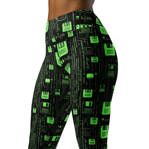 Neon Archive on a Yoga Leggings