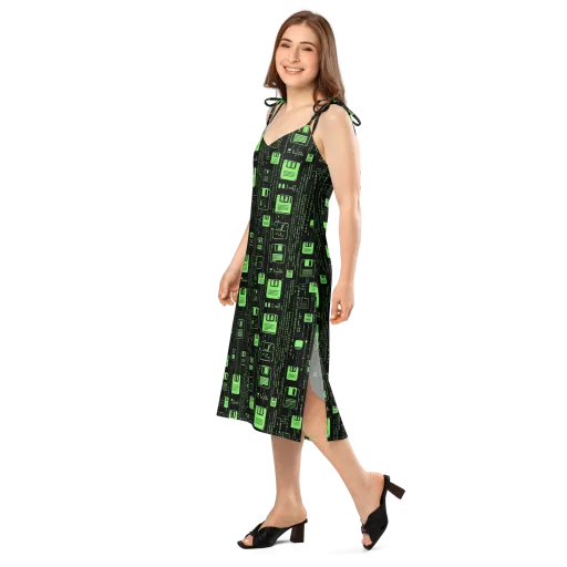 Neon Archive on a Slip Dress