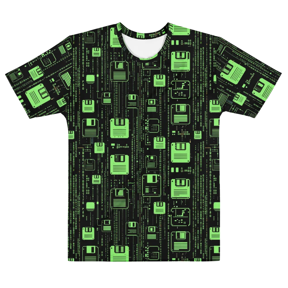 Neon Archive on Men's Cotton Crew Neck T-Shirt — Front