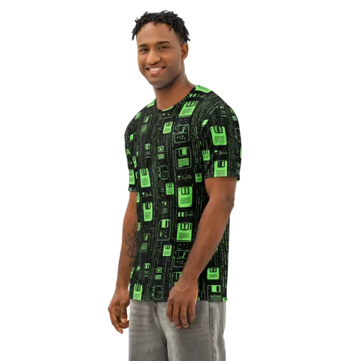 Neon Archive on a Men's Cotton Crew Neck T-Shirt