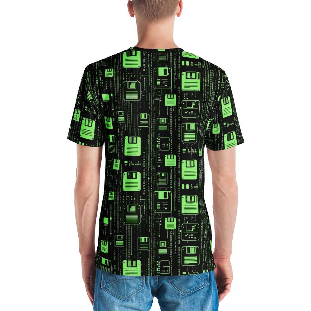 Neon Archive on Men's Crew Neck T-Shirt — Back