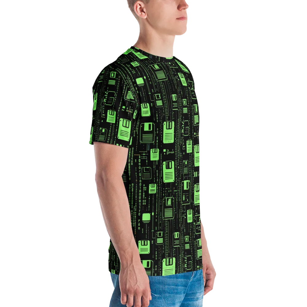 Neon Archive on Men's Crew Neck T-Shirt — Right