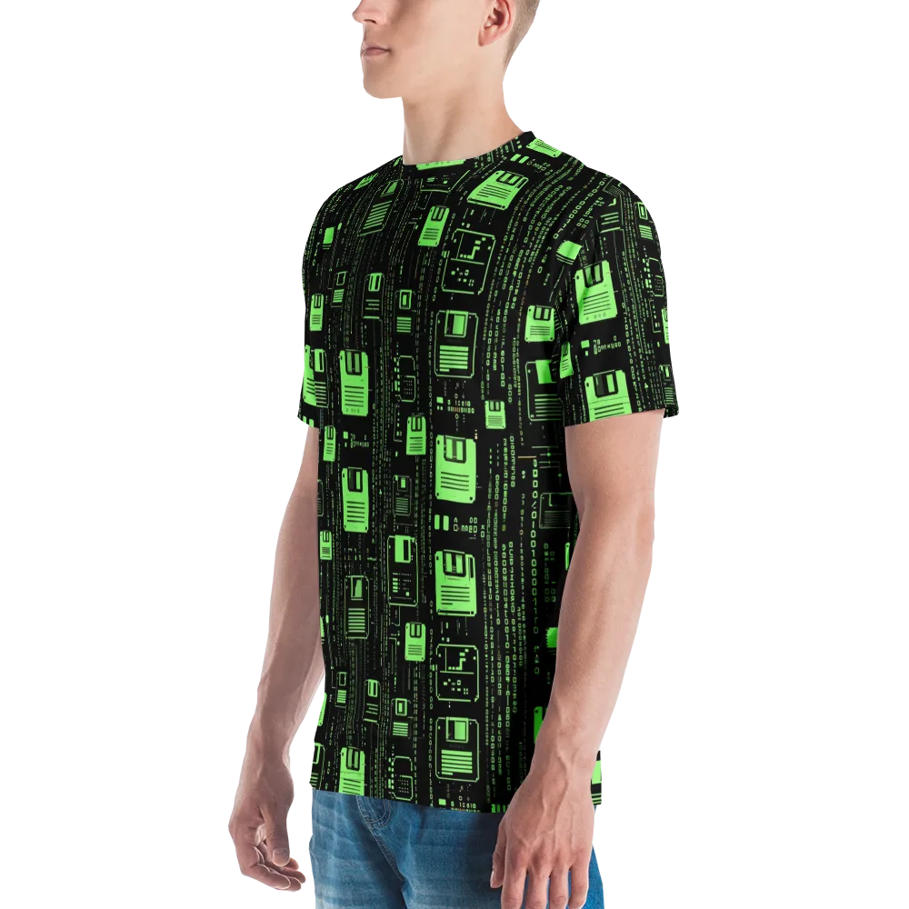 Neon Archive on Men's Crew Neck T-Shirt — Left