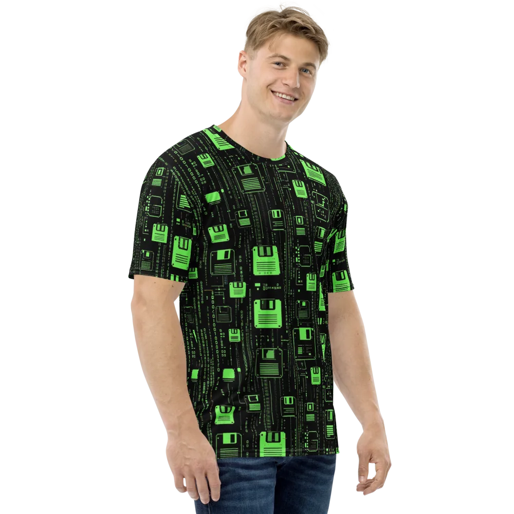 Neon Archive on Men's Crew Neck T-Shirt — Right