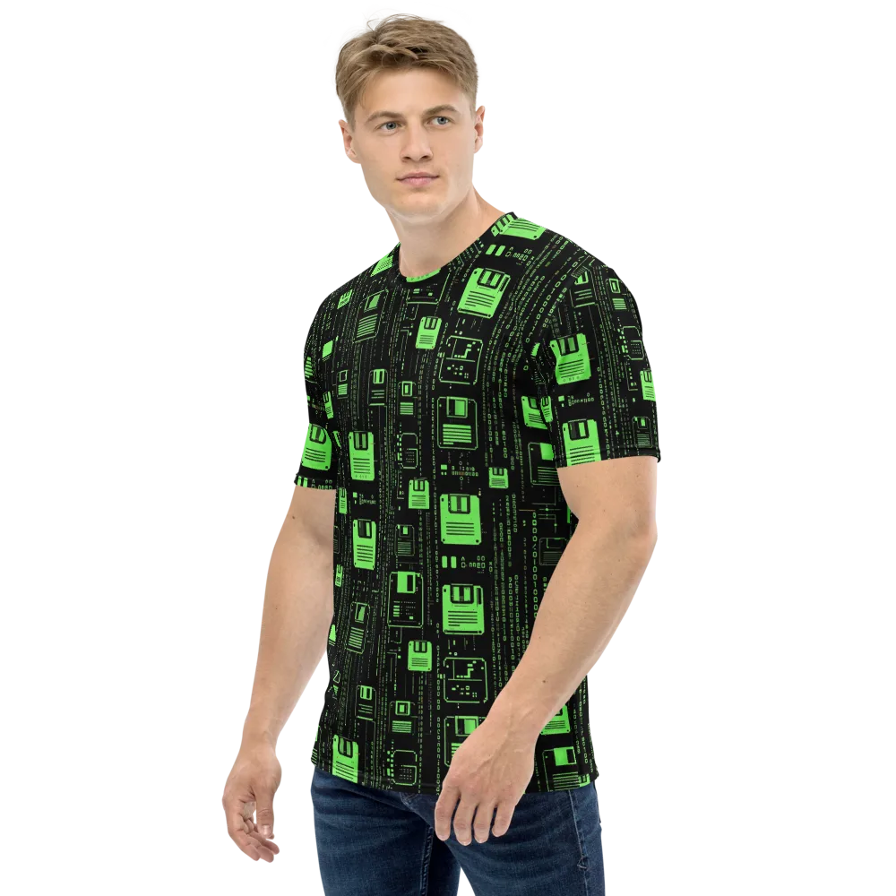 Neon Archive on Men's Crew Neck T-Shirt — Left