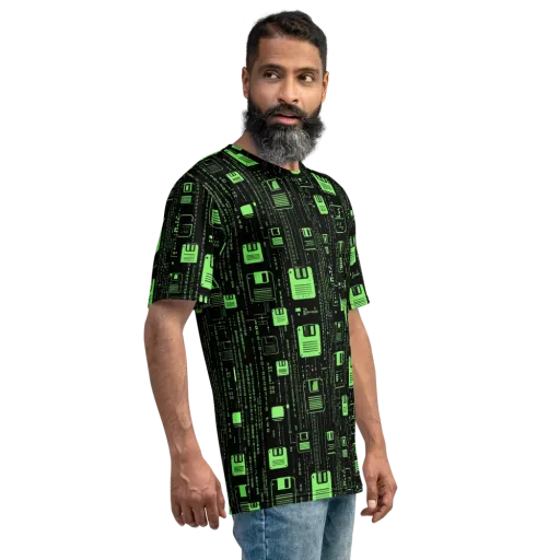Neon Archive on a Men's Crew Neck T-Shirt