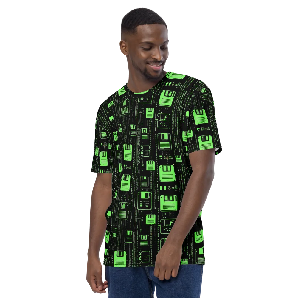 Neon Archive on Men's Crew Neck T-Shirt — Left