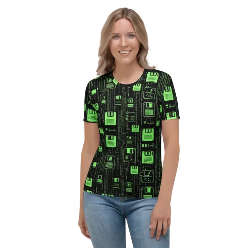 Neon Archive on a Women's Crew Neck T-Shirt