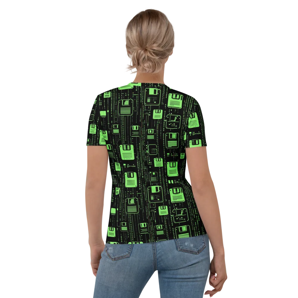 Neon Archive on Women's Crew Neck T-Shirt — Back