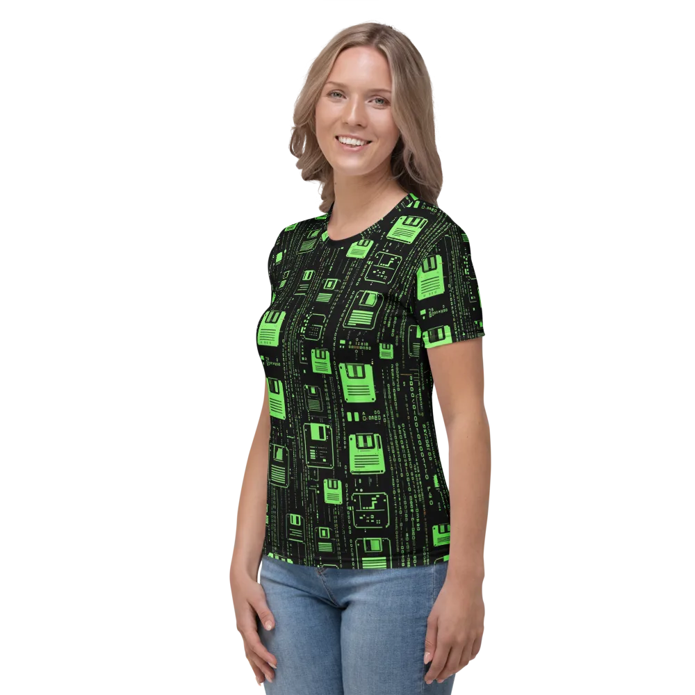 Neon Archive on Women's Crew Neck T-Shirt — Left