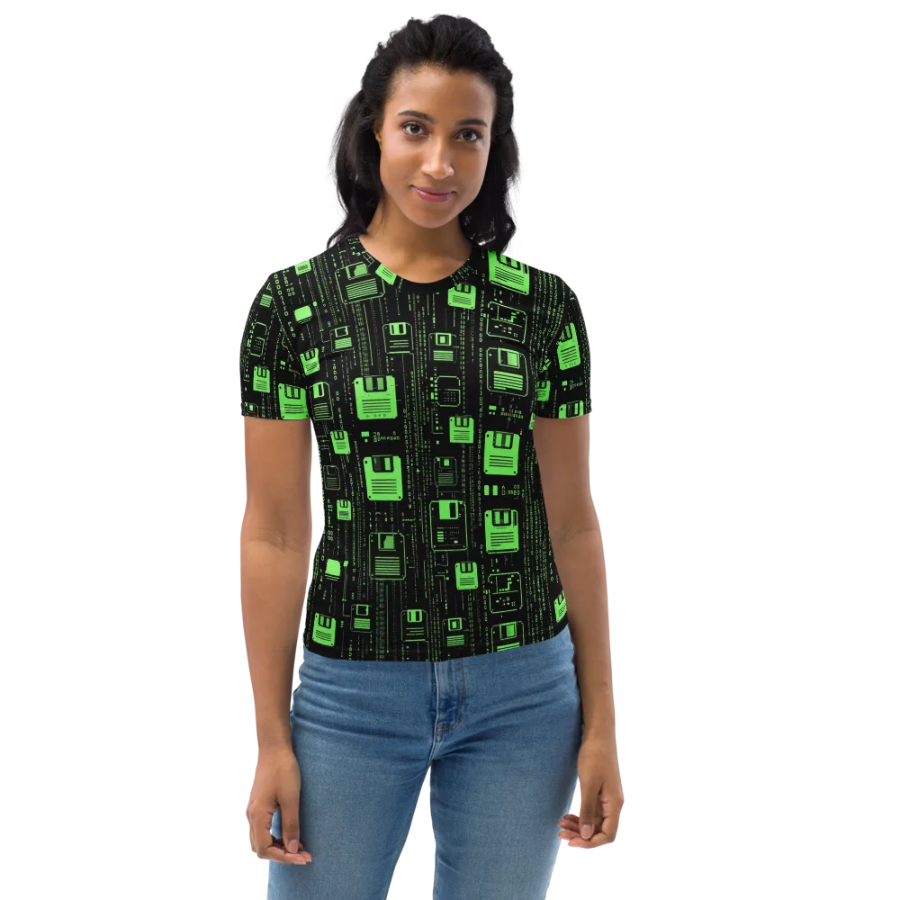Neon Archive on Women's Crew Neck T-Shirt — Front