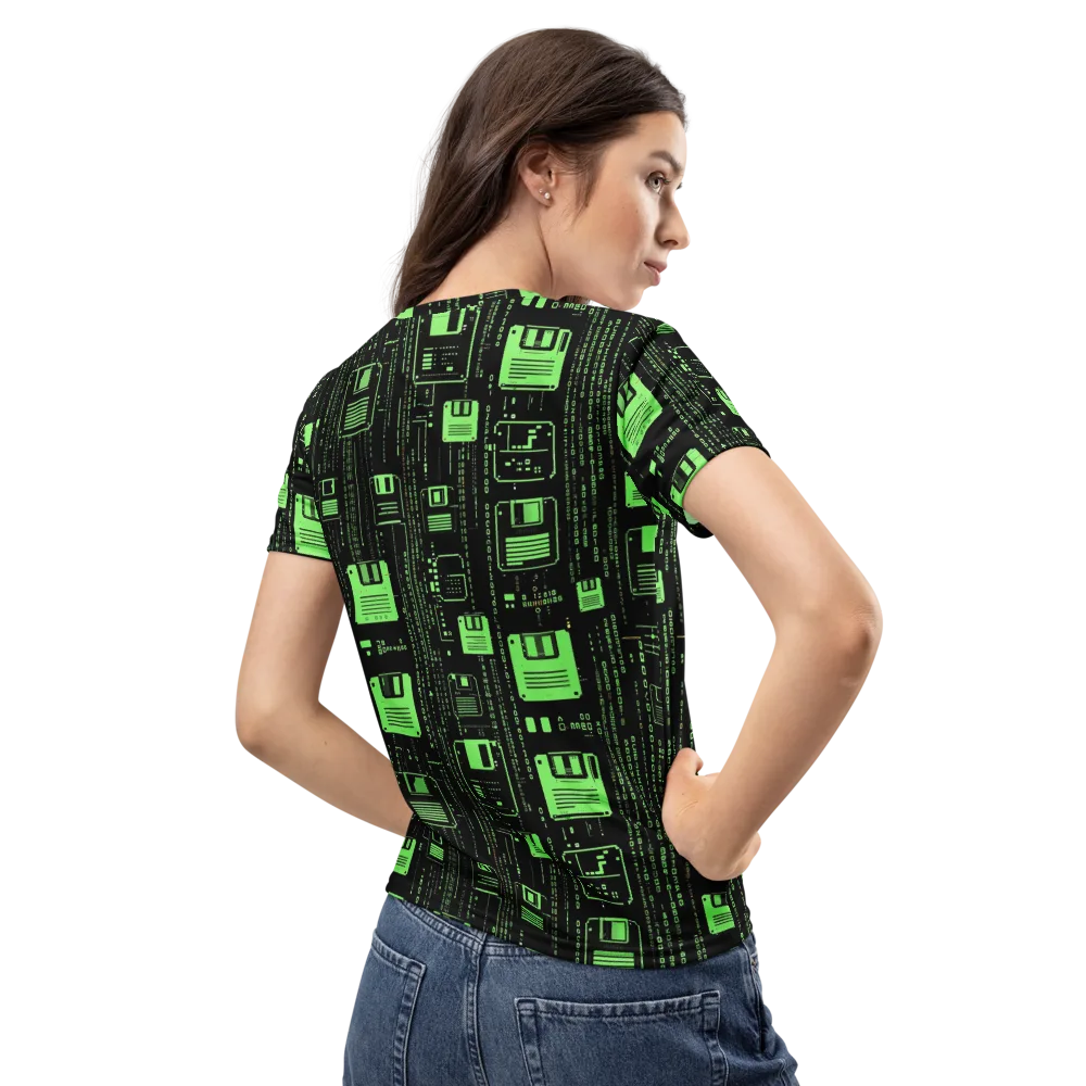 Neon Archive on Women's Crew Neck T-Shirt — Back