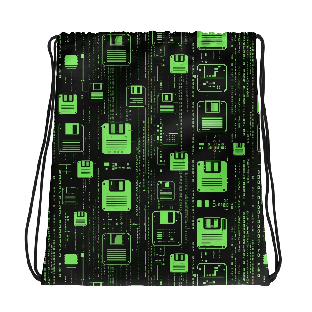 Neon Archive on Drawstring Bag — Photo