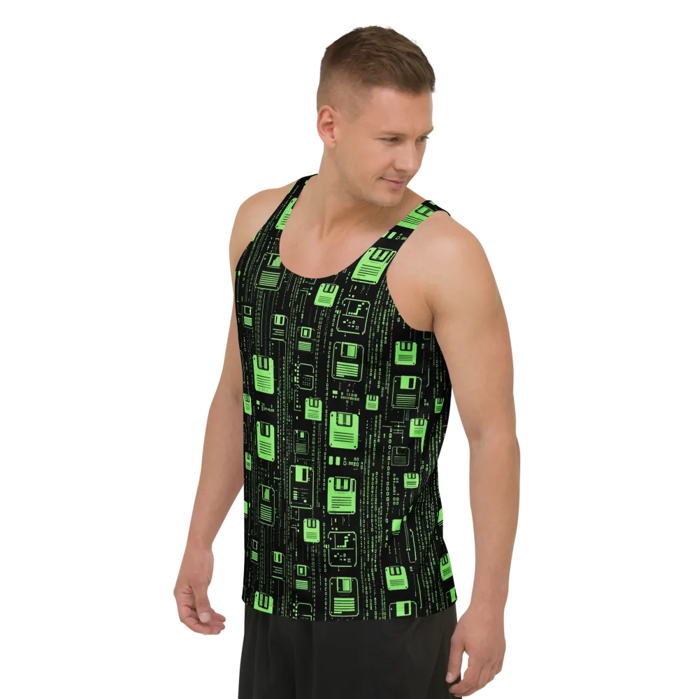 Neon Archive on Men's Tank Top — Left Front