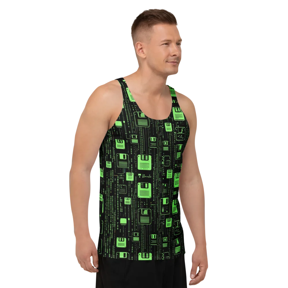 Neon Archive on Men's Tank Top — Right Front