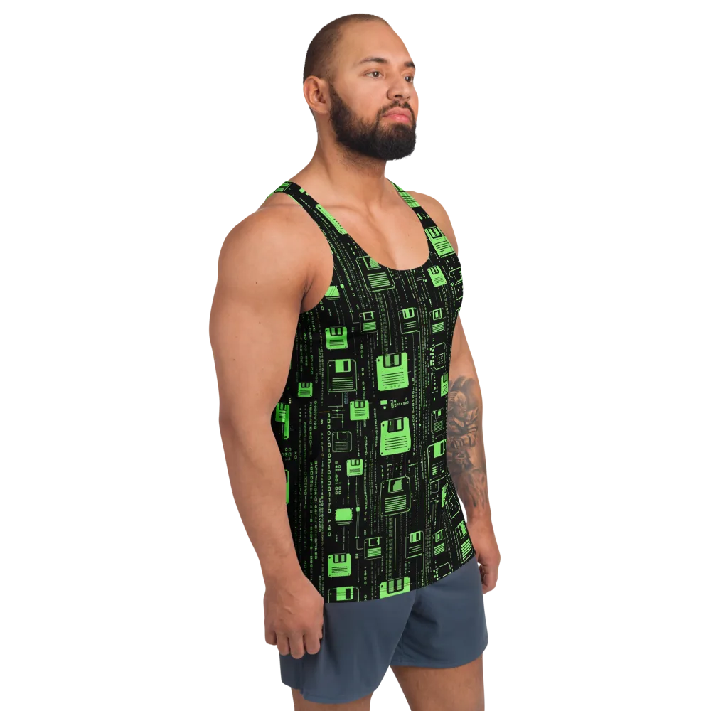 Neon Archive on Men's Tank Top — Right Front