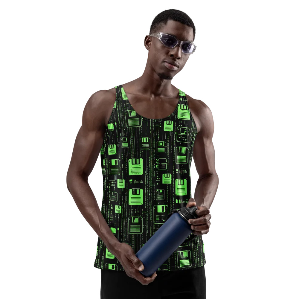 Neon Archive on Men's Tank Top — Front