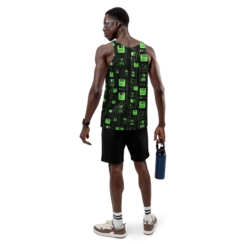 Neon Archive on Men's Tank Top — Back
