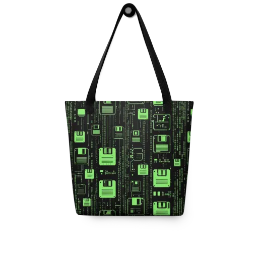 Neon Archive on a Tote Bag