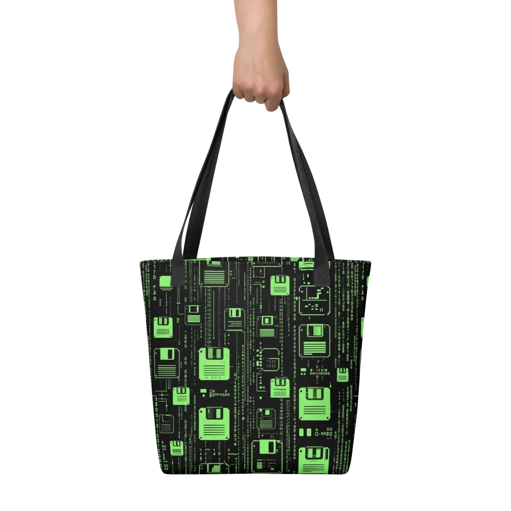 Neon Archive on Tote Bag — Front