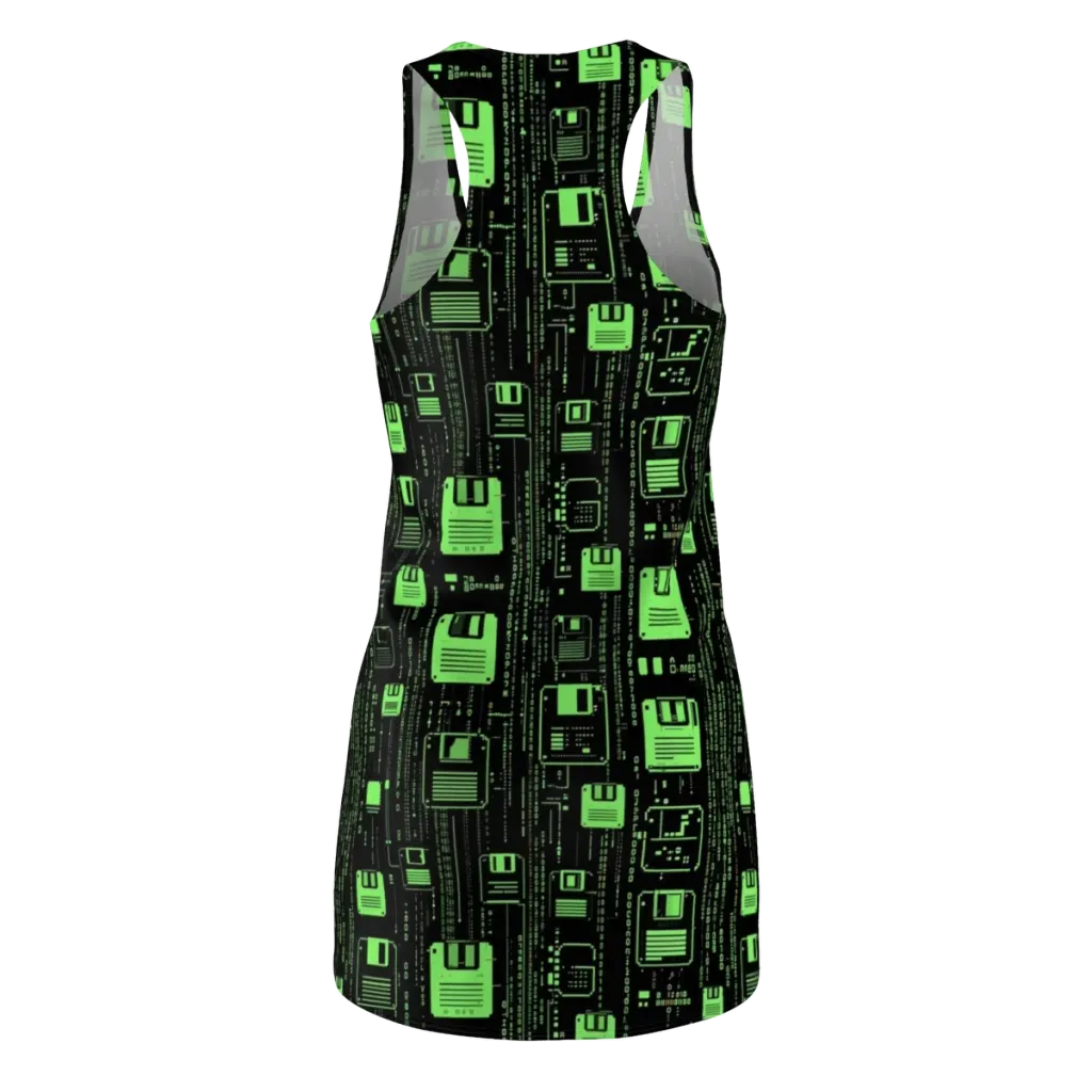 Neon Archive on Racerback Dress — Back