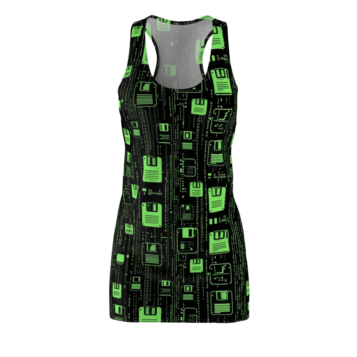 Neon Archive on Racerback Dress — Front
