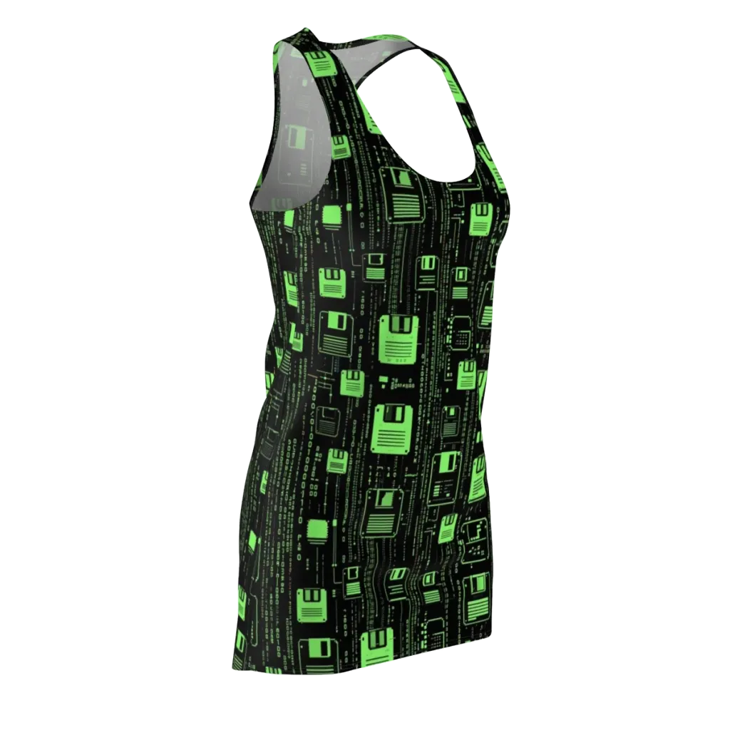 Neon Archive on Racerback Dress — Front Side