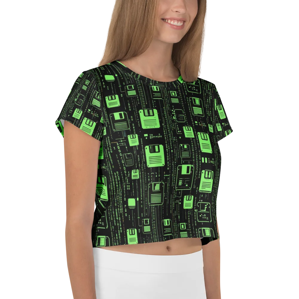Neon Archive on Crop Tee — Right