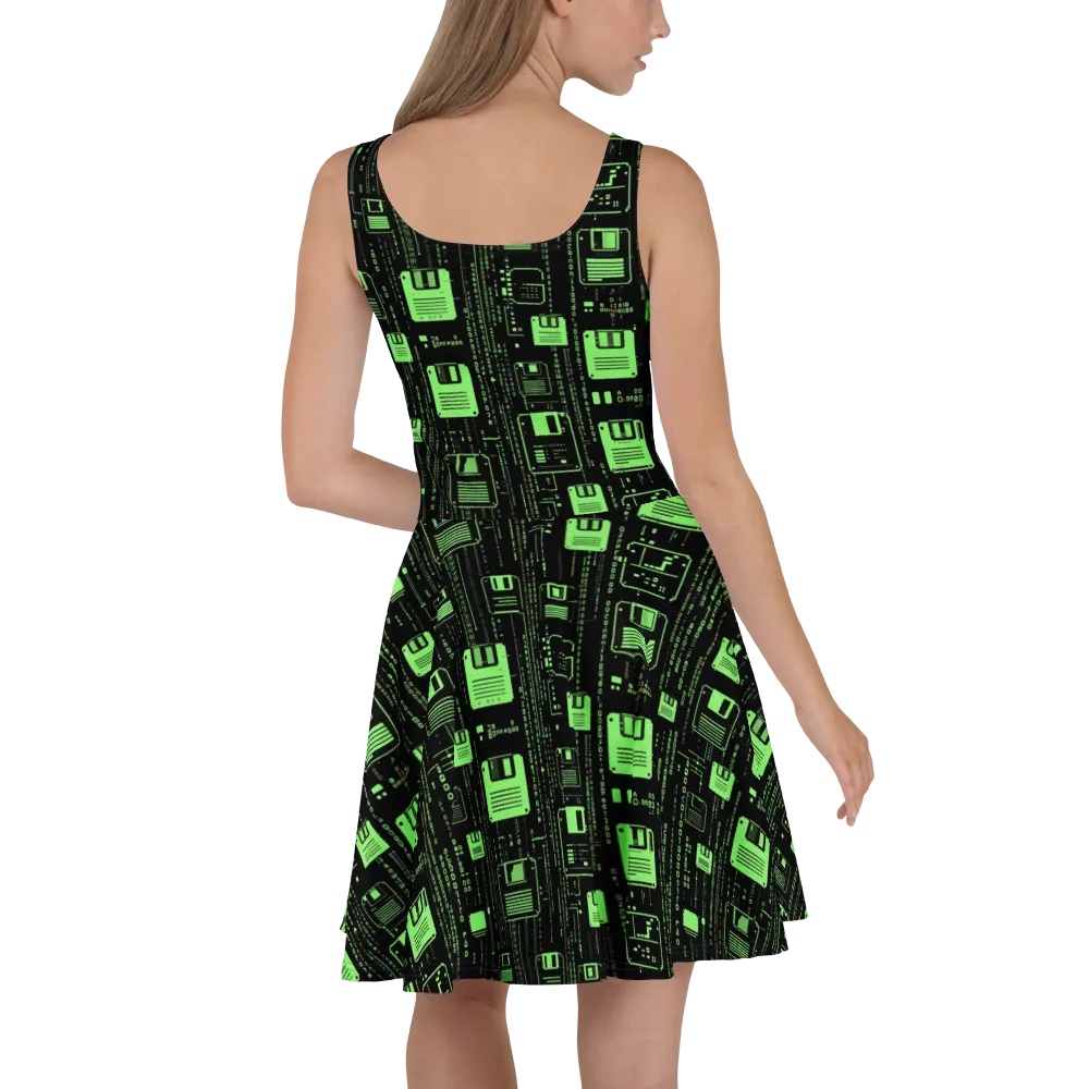 Neon Archive on Skater Dress — Back