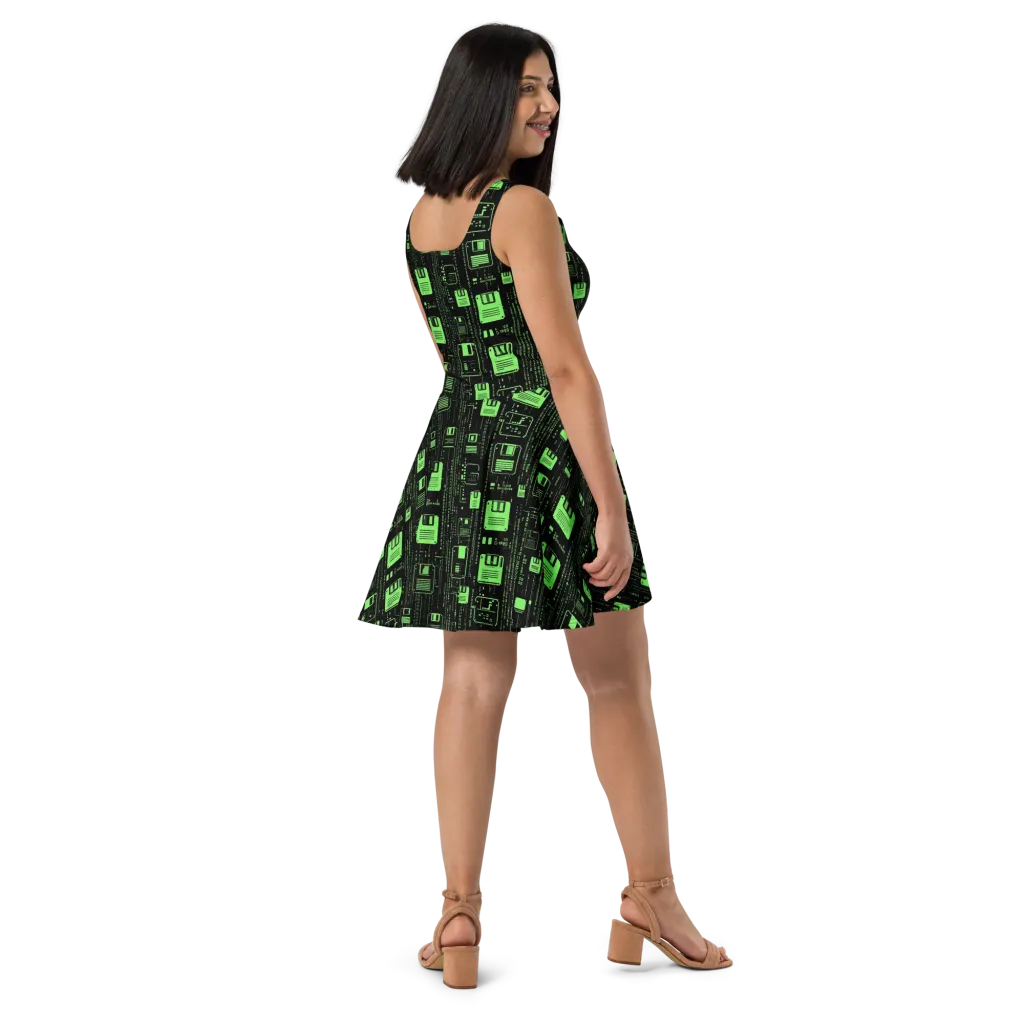 Neon Archive on Skater Dress — Right