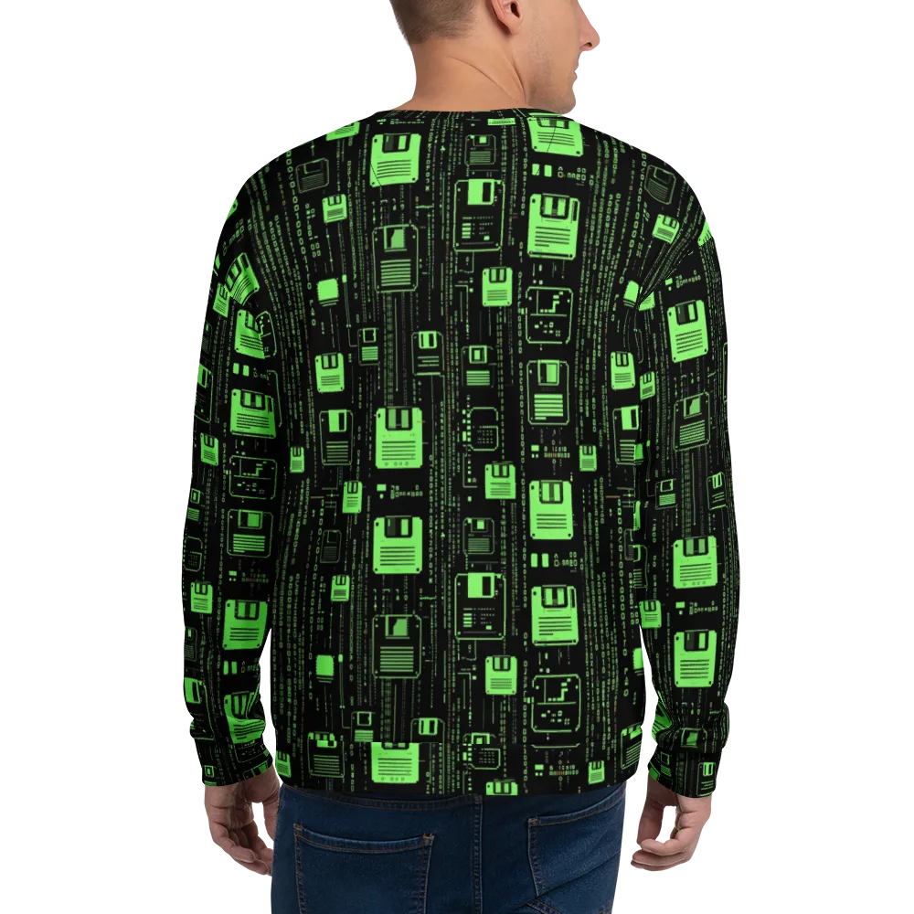 Neon Archive on Sweatshirt — Back