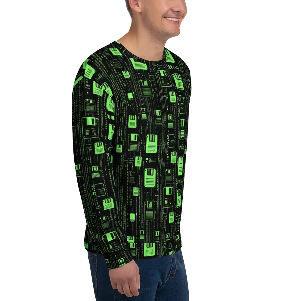 Neon Archive on Sweatshirt — Right Front