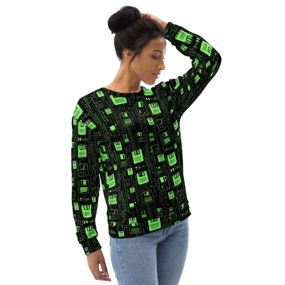 Neon Archive on Sweatshirt — Right Front