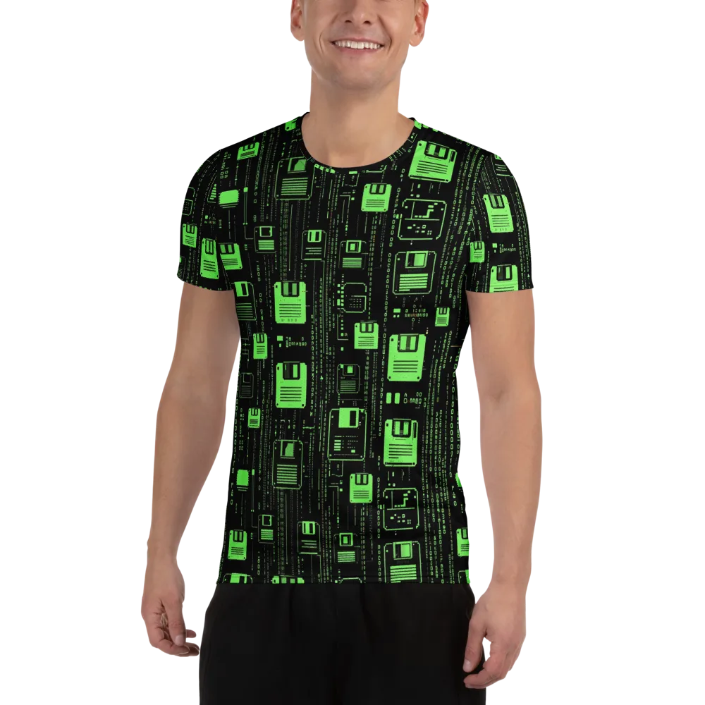 Neon Archive on Men's Athletic T-Shirt — Front