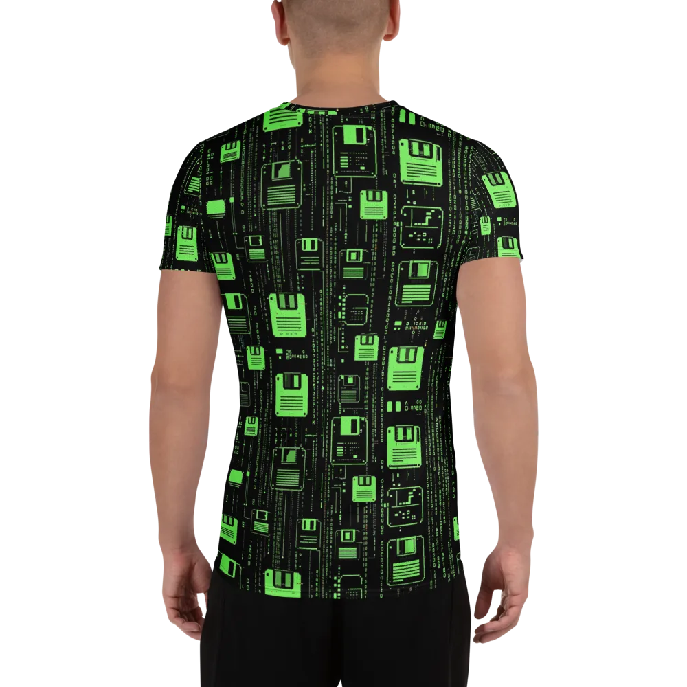 Neon Archive on Men's Athletic T-Shirt — Back