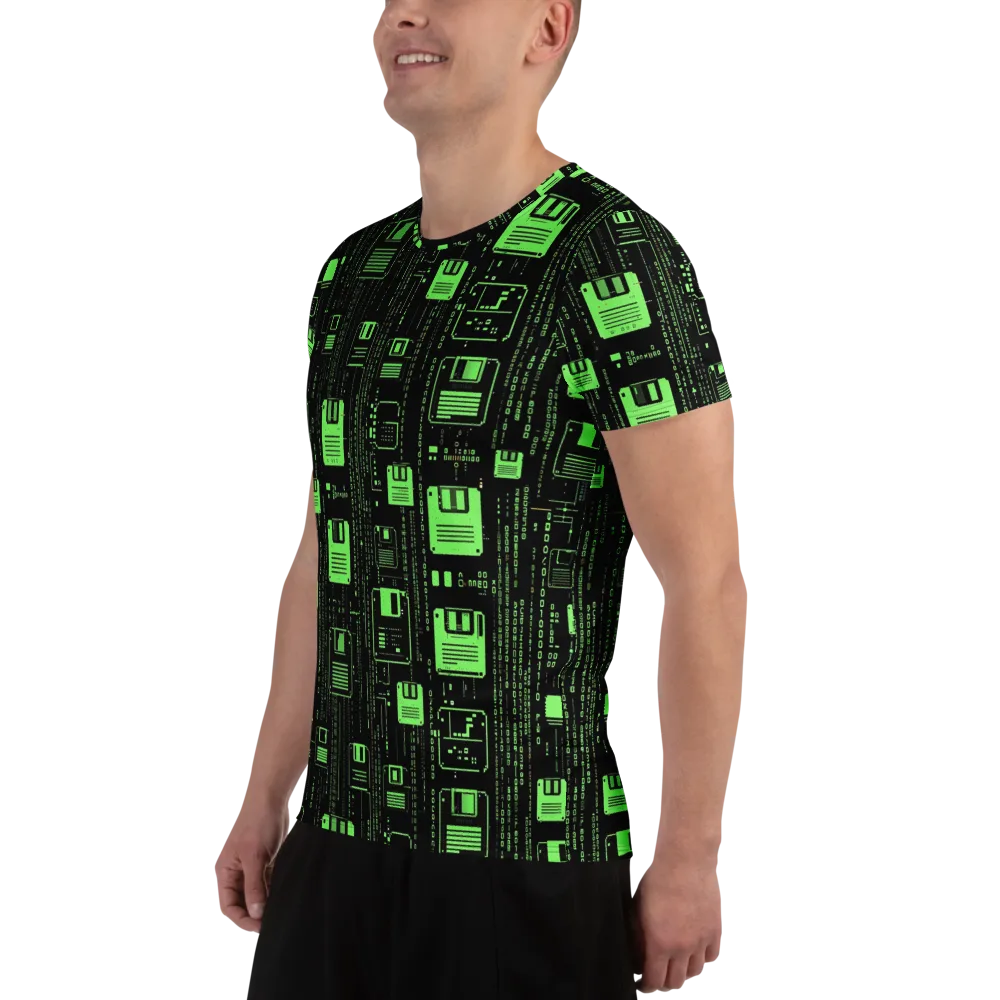 Neon Archive on Men's Athletic T-Shirt — Left
