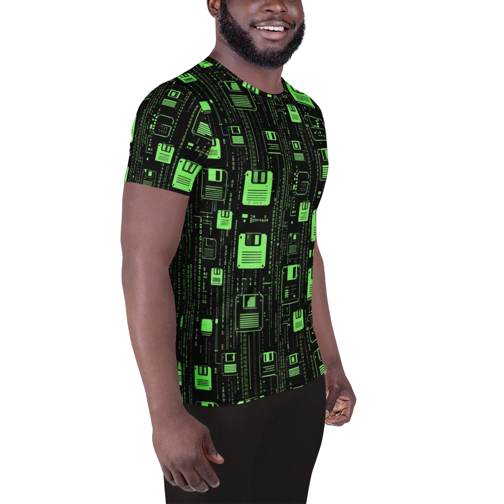 Neon Archive on Men's Athletic T-Shirt — Right