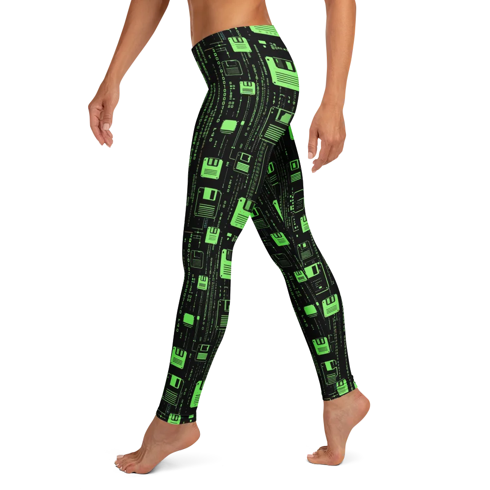 Neon Archive on Leggings — Left