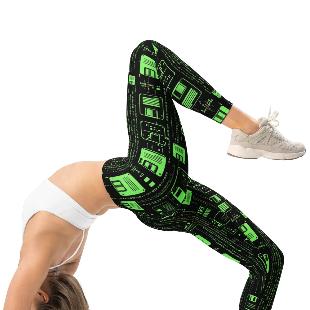 Neon Archive on Leggings — Right