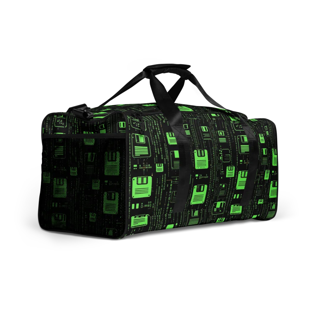 Neon Archive on Duffle Bag — Right Front