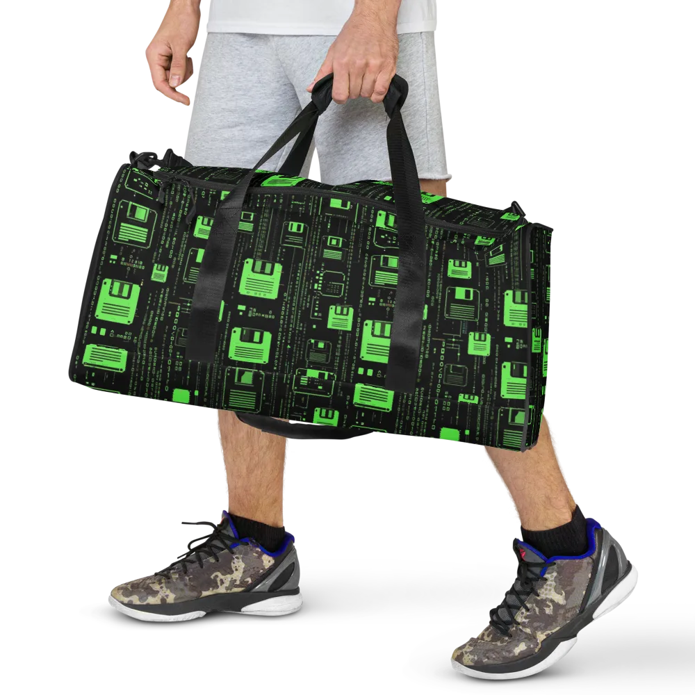 Neon Archive on Duffle Bag — Front