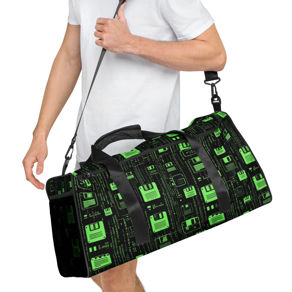 Neon Archive on Duffle Bag — Right Front
