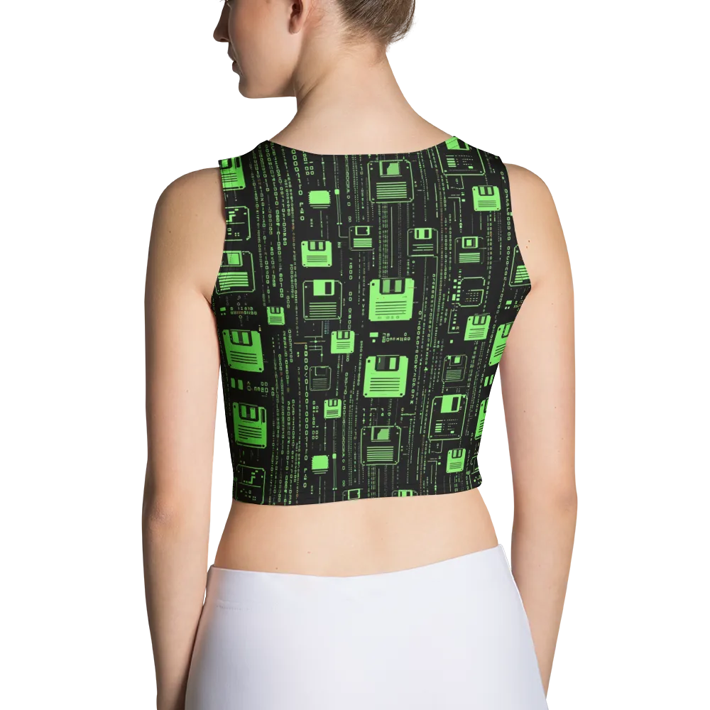 Neon Archive on Crop Top — Back